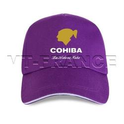 Casquette Cigares COHIBA La Habana CUBA, Couleur: Violet