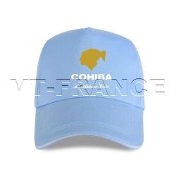 Casquette Cigares COHIBA La Habana CUBA, Couleur: Bleu Clair
