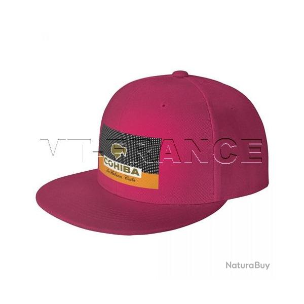 Casquette Cigares COHIBA La Habana CUBA, Couleur: Rouge Red