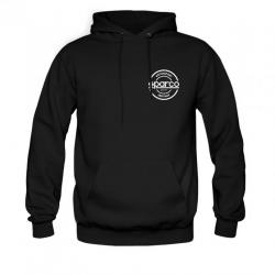 Collection de sweatshirts à capuche Sparco Teamwork 3 designs et coloris au choix Noir rond