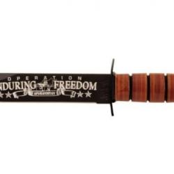 9169-Couteau lame fixe Ka-Bar USMC Operation Enduring Freedom Afghanistan