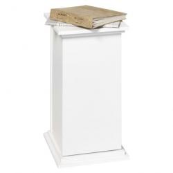 Table d'appoint avec porte 57,4 cm Blanc 428723