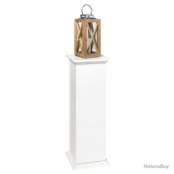 Table d'appoint avec porte 88,5 cm Blanc 428725