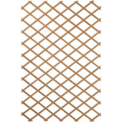 Treillis de jardin 100 x 300 cm Bois Marron 419779