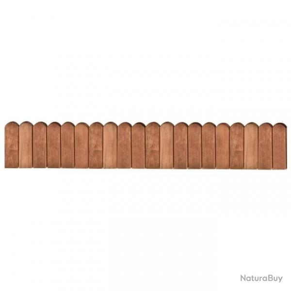 Rouleaux de bordure 2 pcs 120 cm Bois de pin imprgn 3053644