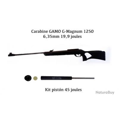 Carabina Gamo G-Magnum 1250 Cal. 6,35 mm 24 julios + Kit Piston (  IGT-POTENCIA )