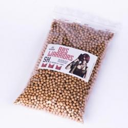 SACHET DE 5000 BBS BILLES CARAMEL 0.20 G CALIBRE 6 MM WARRIORS QUALITY 1 KG