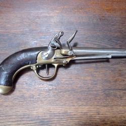 Pistolet de cavalerie ou d'arçon à coffre et à silex - réglementaire modèle 1777 Type 1 - EM