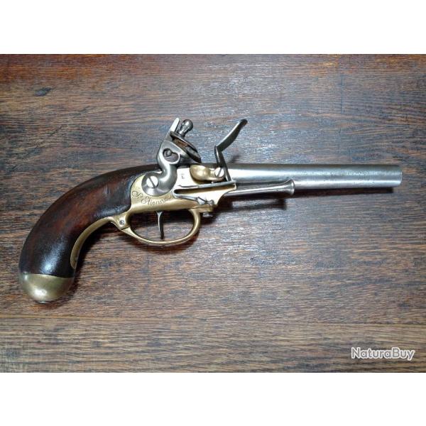 Pistolet de cavalerie ou d'aron  coffre et  silex - rglementaire modle 1777 Type 1 - TBE