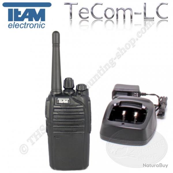 TEAM TeCom-LC Radio portative qualit allemande compacte pour la chasse de type talkie walkie FM VHF