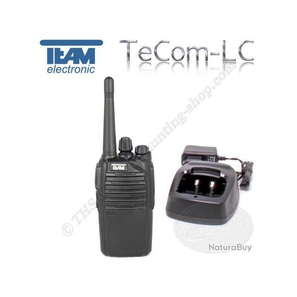 TEAM TeCom-LC Radio portative qualit allemande compacte pour la chasse de type talkie walkie FM VHF