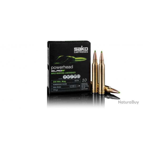 Munitions SAKO calibre 300 Win Powerhead Blade 170gr - 11g x20