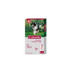 ADVANTIX CHIEN MOYEN X4 PIPETTES 10KGS A 25KGS