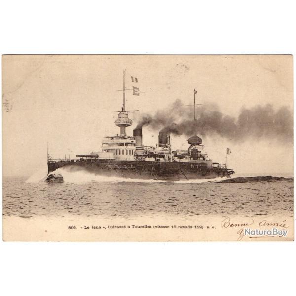 CPA Marine Militaire - Le Lna - Cuirasse a Tourelle ( Vitesse18 noeuds112 N027