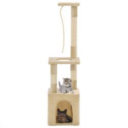 Arbre à chat avec griffoirs en sisal 109 cm Beige 170604