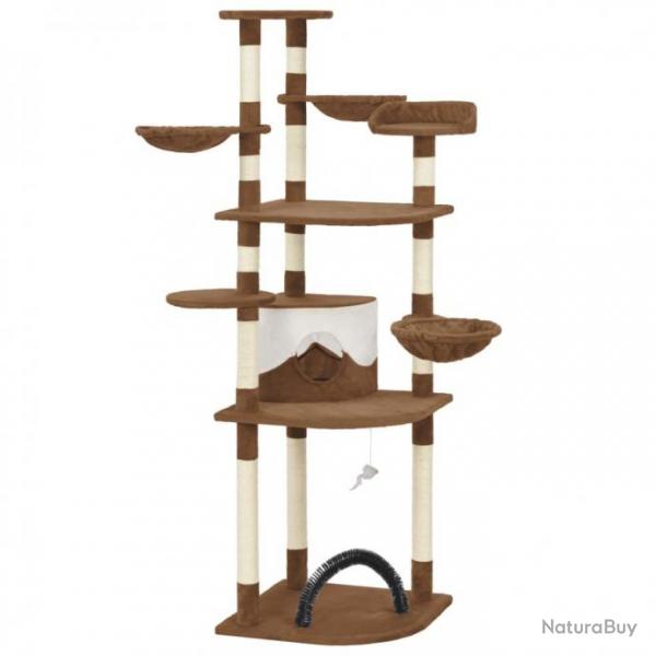 Arbre  chat avec griffoirs en sisal Marron 190 cm 170686