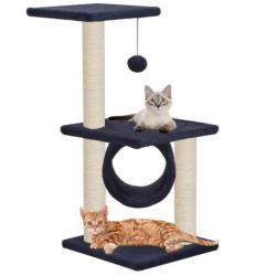 Arbre à chat avec griffoirs en sisal 65 cm Bleu foncé 170550