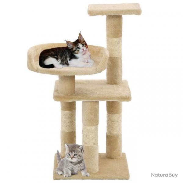 Arbre  chat avec griffoirs en sisal 65 cm Beige