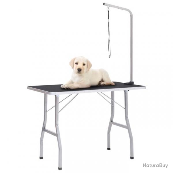 Table de toilettage rglable pour chiens avec 1 boucle 171065