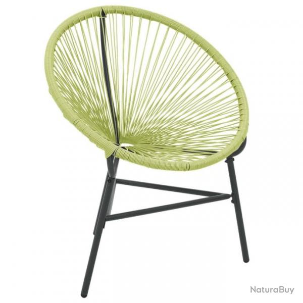 Chaise de jardin Acapulco Rsine tresse Vert 313141