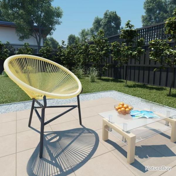 Chaise de jardin Acapulco Rsine tresse Beige 313139