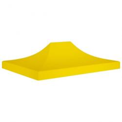 Toit de tente de réception 4,5x3 m Jaune 270 g/m² 315374