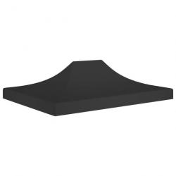 Toit de tente de réception 4,5x3 m Noir 270 g/m² 315373