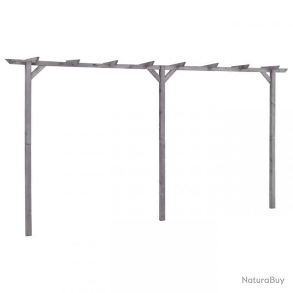 Pergola de jardin Gris 400x40x205 cm Bois de pin imprgn 313568