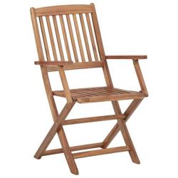 Chaises pliables d'extérieur 4 pcs Bois d'acacia solide 313602