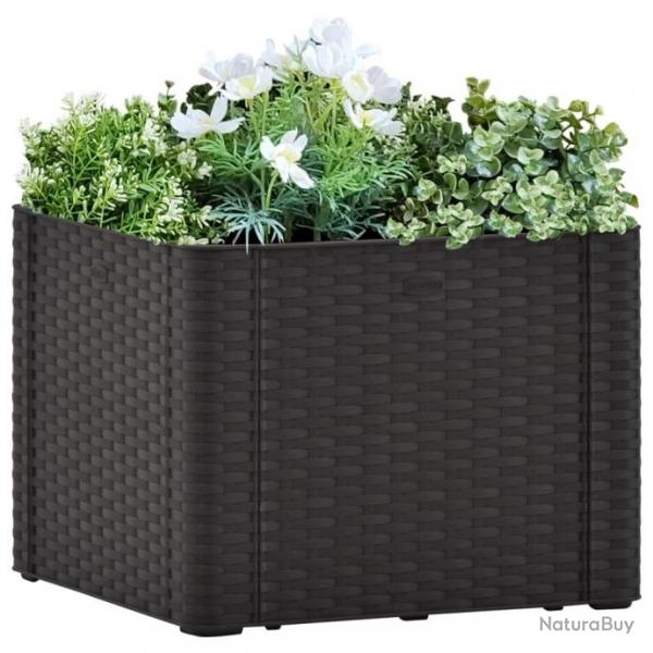 Lit surlev de jardin systme d'arrosage Anthracite 43x43x33cm 313957