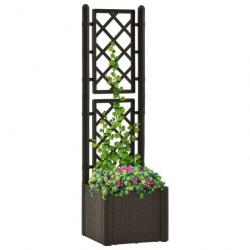 Lit surélevé de jardin et treillis et système d'arrosage Moka 313964