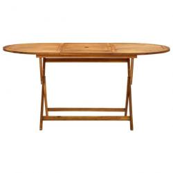 Table de jardin pliable 160x85x75 cm Bois d'acacia massif 313324