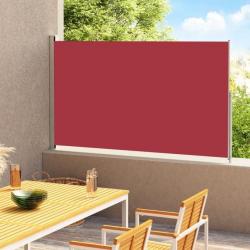 Auvent latéral voile rétractable de patio 180x300 cm Rouge 313404