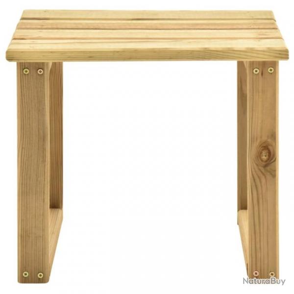 Table de transat 30x30x26 cm Bois de pin imprgn 315394