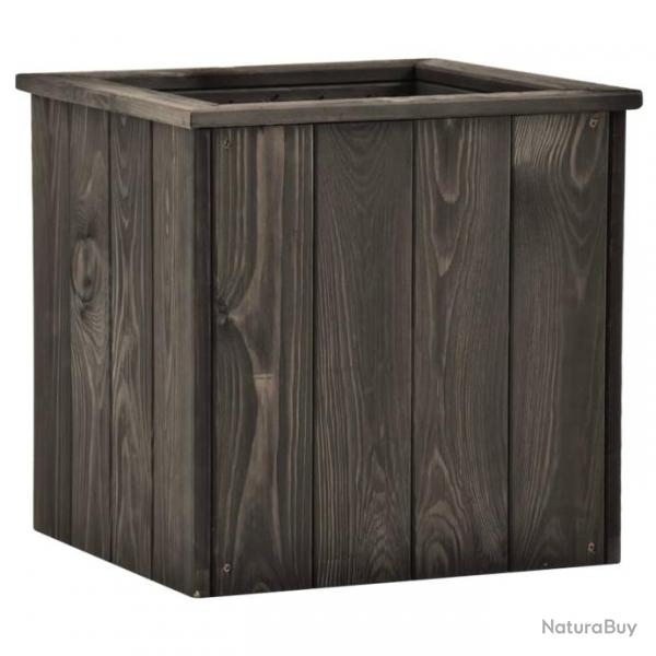 Lit surlev Gris fonc 38x41x40 cm Bois de pin massif 315416