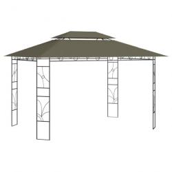 Belvedere auvant 4x3x2,7 m Taupe 160 g/m² 313916