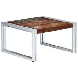 Table basse 60 x 60 x 35 cm Bois de récupération massif 247823