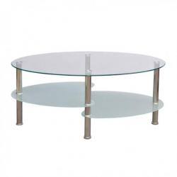Table basse avec design exclusif Blanc 240508