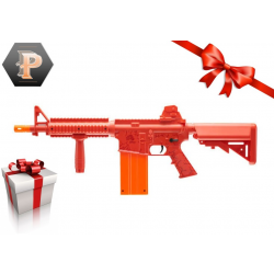 Pack Carabine Type Nerf Rekt OPFour rouge 12 coups ...