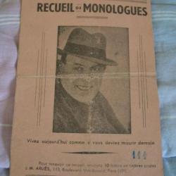 Oeuvres du chansonnier Arliès, recueil de monologues
