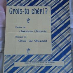 Partition "Crois-tu chéri ?" de René De Buxeuil