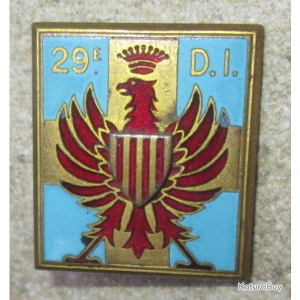 29 Division d'Infanterie, mail, relief, dos guilloch