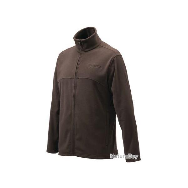 Polaire Beretta full zip marron