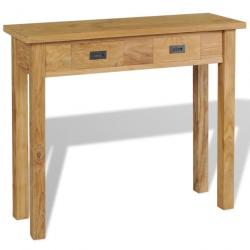 Table console Teck massif 90 x 30 x 80 cm 244481