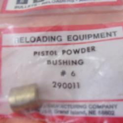 bush pistol powder bushing n° 6  Hornady