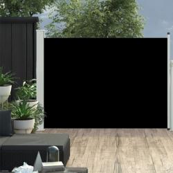 Auvent latéral voile rétractable de patio 100x500 cm Noir 48382