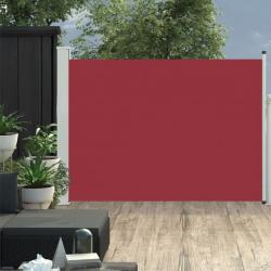 Auvent latéral voile rétractable de patio 100x500 cm Rouge 48385