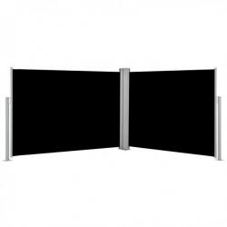 vidaXL Auvent latéral rétractable Noir 100 x 1000 cm