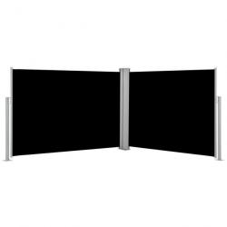 Auvent latéral rétractable Noir 100 x 1000 cm