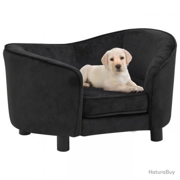 Canap pour chien Noir 69x49x40 cm Peluche 171021